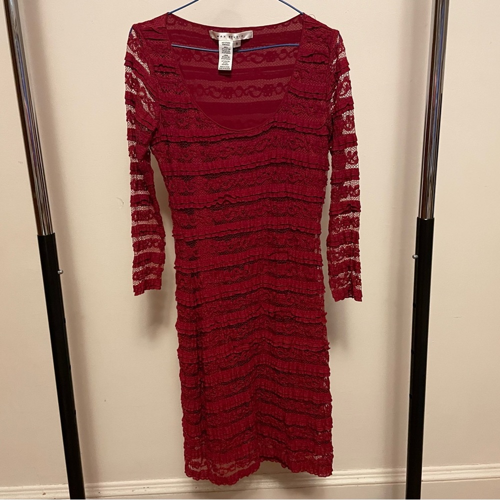 Max Studio Red Lace Dress